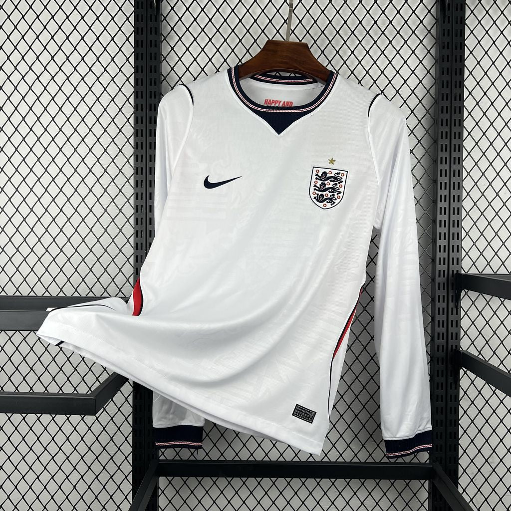 Jersey Inglaterra local 2026 manga larga